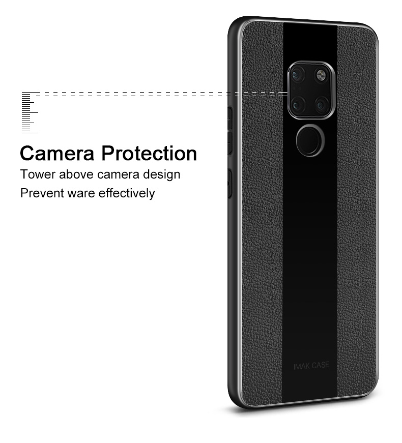 Étui en Verre de la Série Fantasy Imak Avec Protecteur D'écran Pour Huawei Mate 20 - Rouge