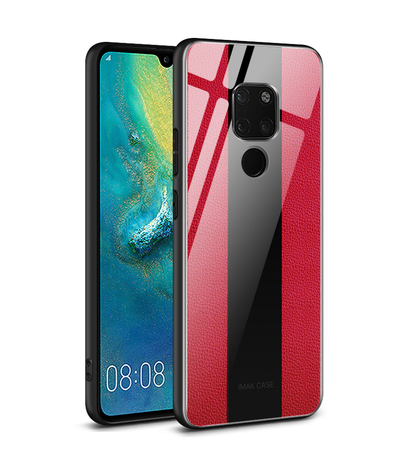 Étui en Verre de la Série Fantasy Imak Avec Protecteur D'écran Pour Huawei Mate 20 - Rouge