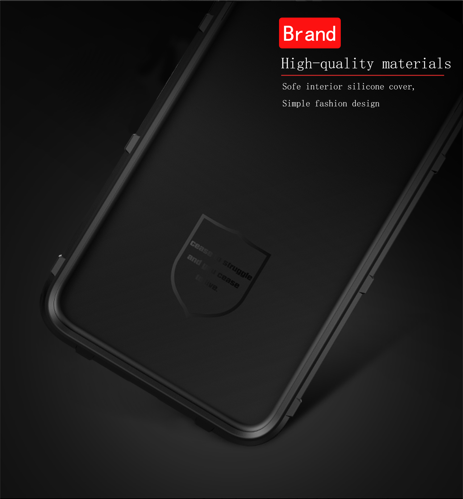 Texture a Griglia Quadrata Anti-shock Custodia TPU Per Huawei P30 Lite - Nero