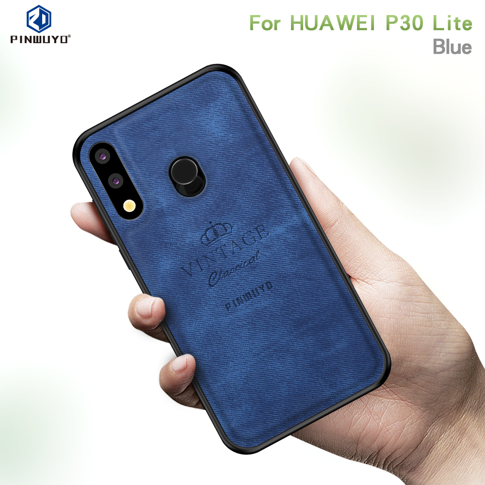 Pinwuyo Honorable Series PC + TPU + Hybrid Cover Hybrid Couverture Pour Huawei P30 Lite / Nova 4e / P30 Lite Nouvelle Édition - Rouge