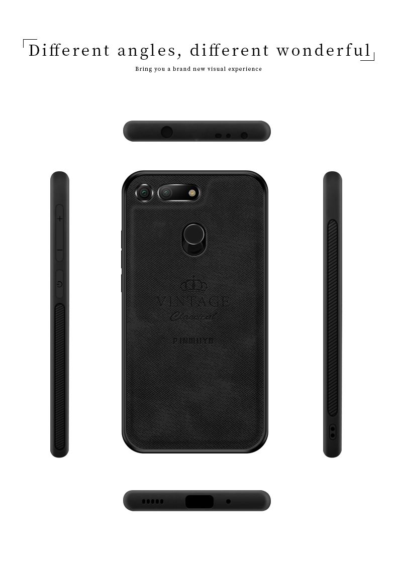 Pinwuyo Honorable Series Telefonía Hybrid Carcasa Para Huawei Honor View 20 / V20 - Negro