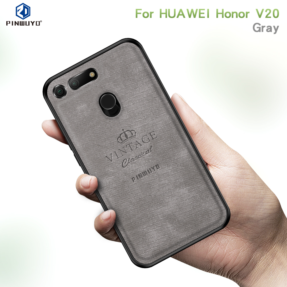 Pinwuyo Honrosable Series Hybrid Phone Casing Para Huawei Honra View 20 / V20 - Preto