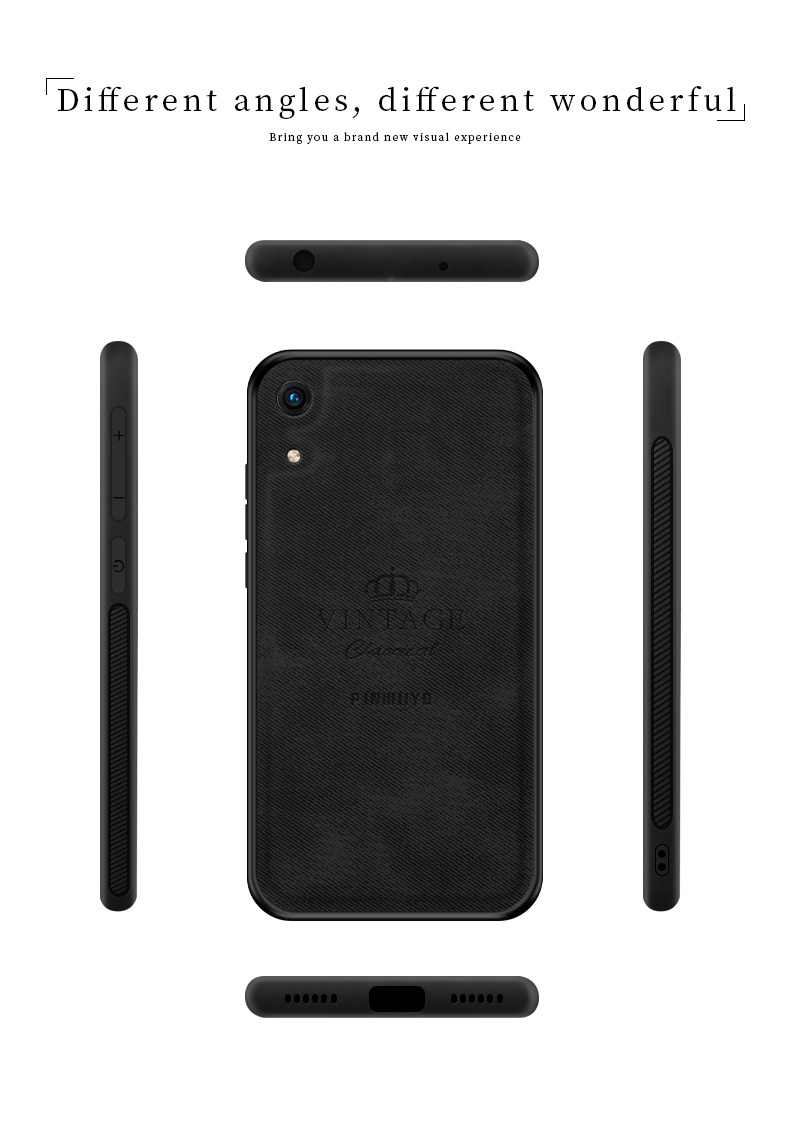 Pinwuyo Série Honrosable Anti-Drop Telefone Celular Shell Para Huawei Honra 8A - Castanho