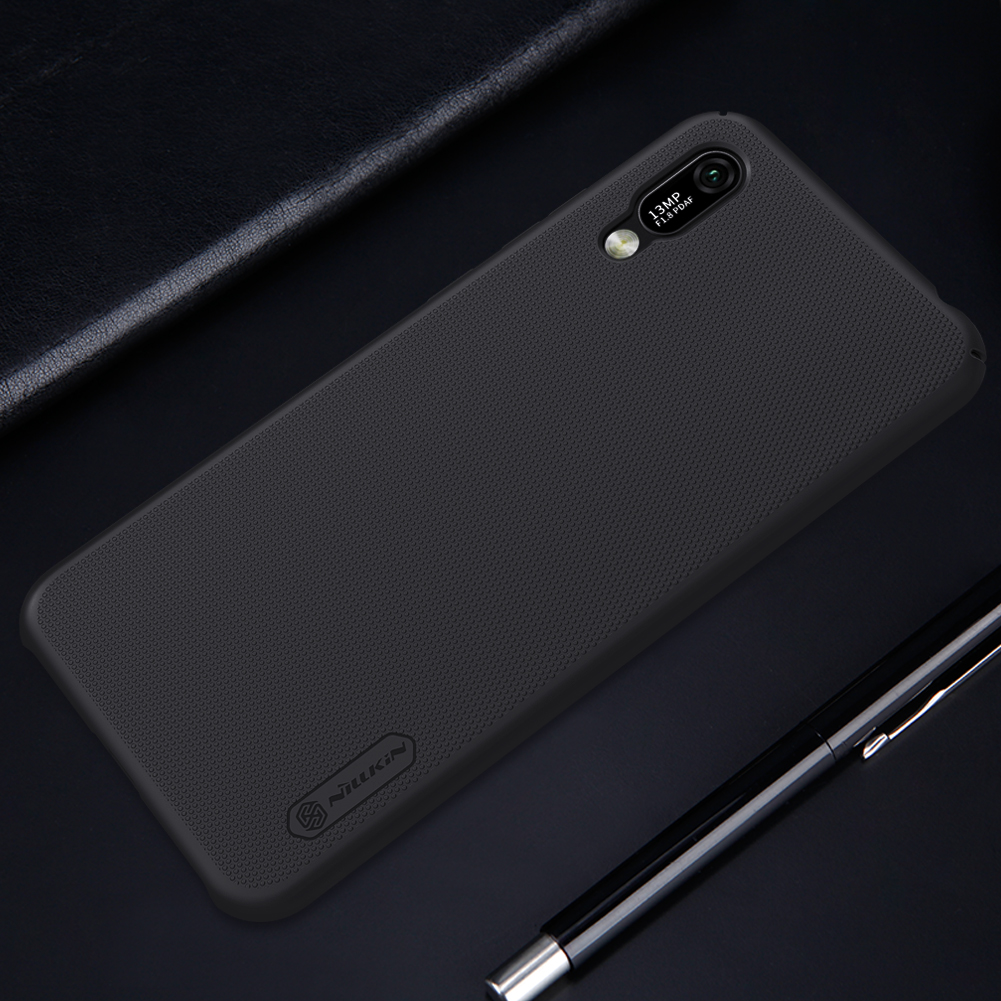 Nillkin Super Frosted Shield Hard PC Protective Case Para Huawei Y6 Pro (2019) - Preto