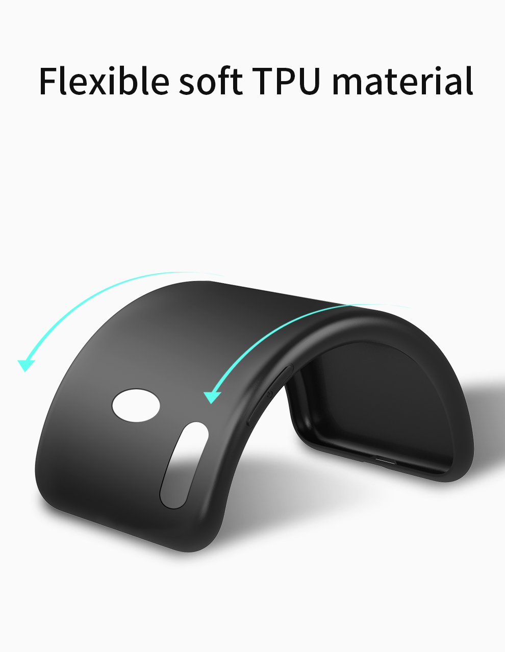 Serie di Guardian a Livello x Copertina Telefonica TPU Glassata Ultra-sottile Per Huawei P30 Lite/nova 4e - Nero