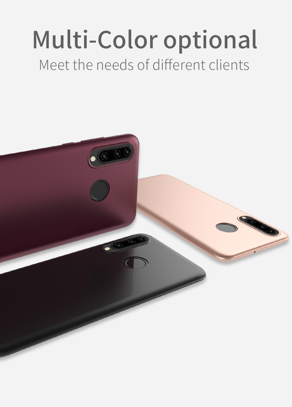 Serie di Guardian a Livello x Copertina Telefonica TPU Glassata Ultra-sottile Per Huawei P30 Lite/nova 4e - Nero