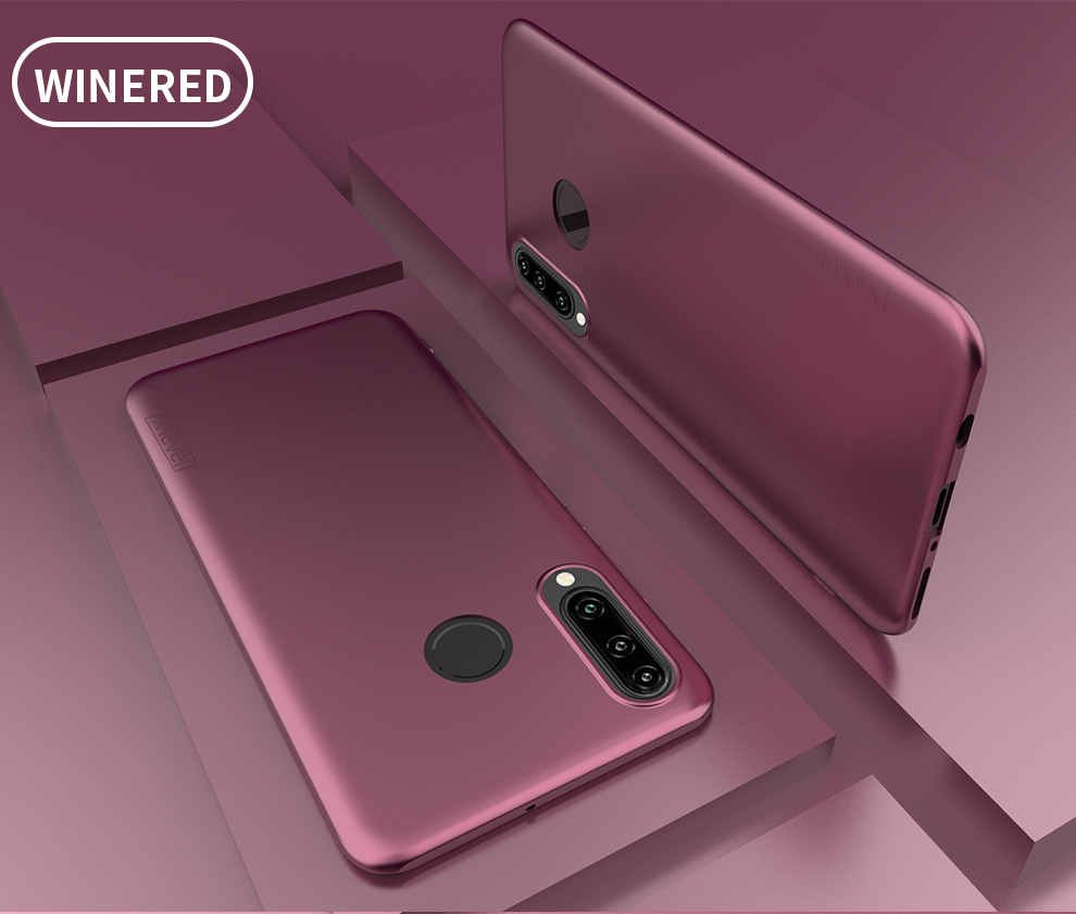 Serie di Guardian a Livello x Copertina Telefonica TPU Glassata Ultra-sottile Per Huawei P30 Lite/nova 4e - Nero