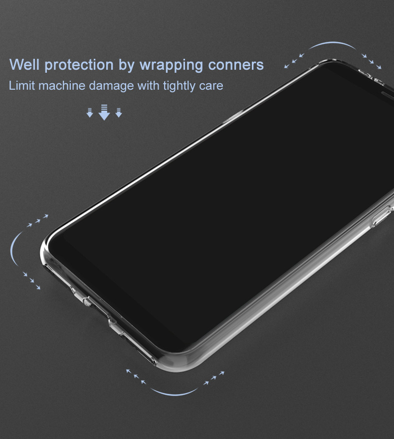 Serie IMAK UX-5 TPU Protection Soft Phone Cover Shell Per Huawei Y7 (2019)/Y7 Prime (2019)