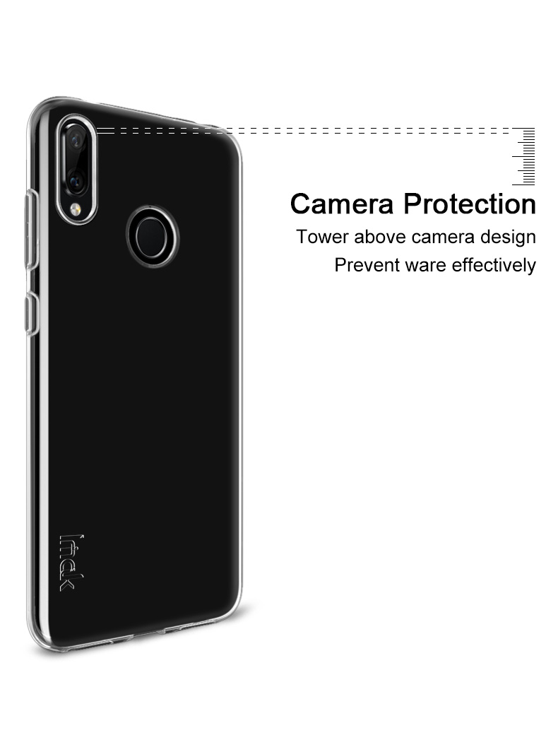 Protección de la Serie IMAK UX-5 TPU Protección Soft Telep Cover Shell Para Huawei Y7 (2019)/Y7 Prime (2019)