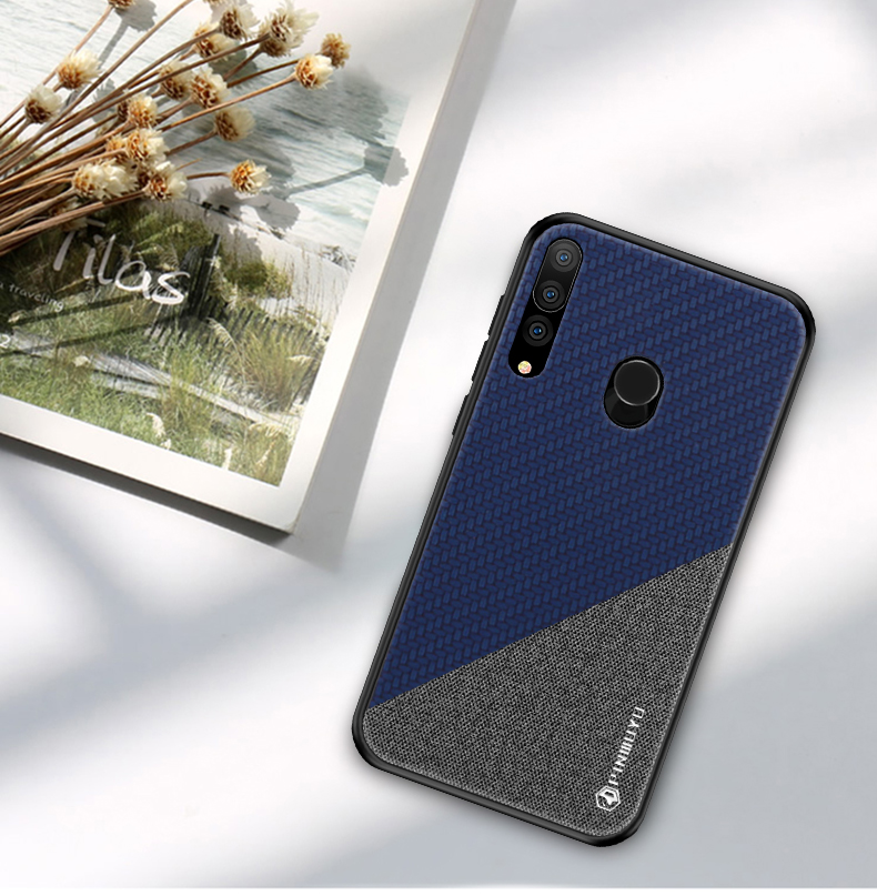 Pinwuyo Honorable Series PC PC Rivestito in Pelle PU + Casi Ibridi TPU Per Huawei P Smart Plus 2019/goditi 9s/honor 20i/Honor 10i/Honor 20 Lite - Giallo