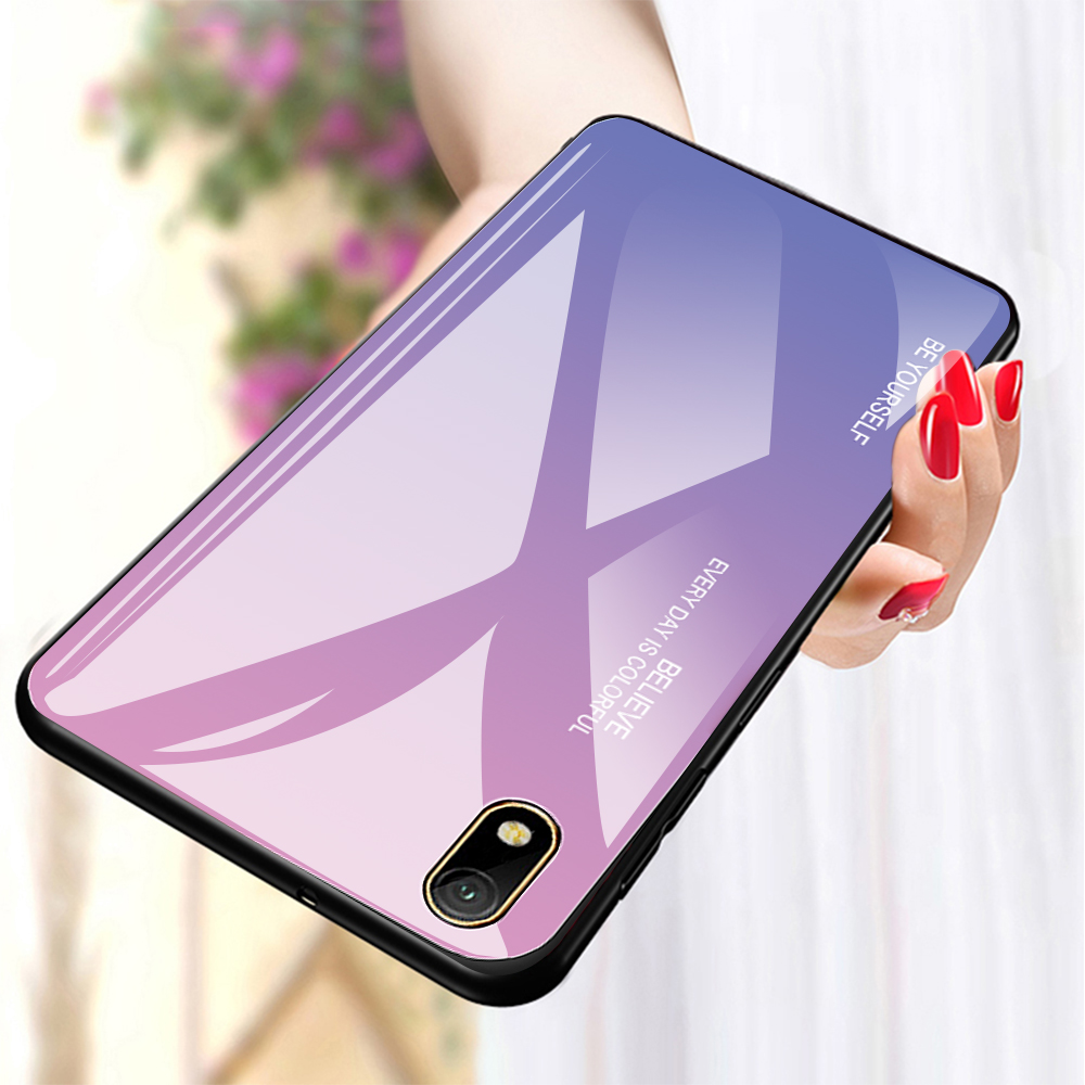 Couleur de Gradient + Étui Hybride TPU Pour Huawei Y5 (2019) / Huawei Honor 8s - or / Rose