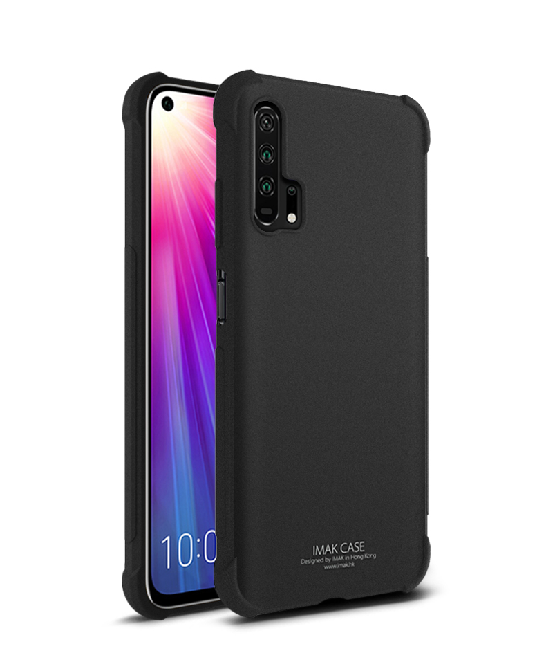 Imak Silky Anti-drop TPU Téléphone Couverture + Protecteur D'écran Film de Protection Pour Huawei Honor 20 Pro - Transparent