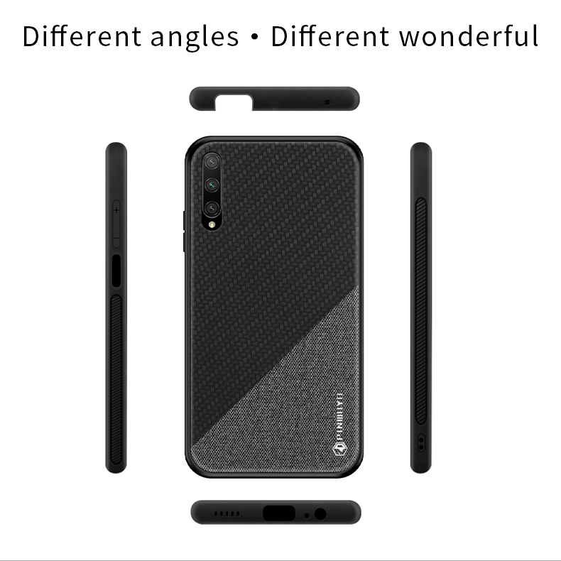 Pinwuyo Honorable Series PU Cool Coated PC + TPU Hybrid Case Para Huawei Y9s/p Smart Pro 2019/Honor 9x (para China)/9x Pro - Rosa