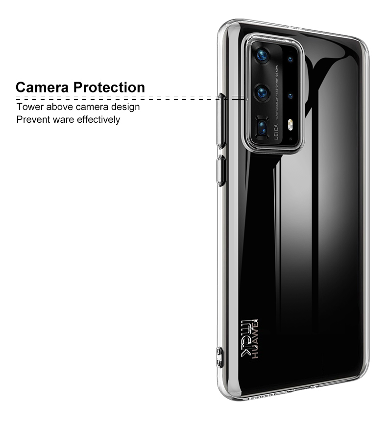 IMAK Ux-5-serie Transparent TPU Soft Phone Case Cover Für Huawei P40 Pro