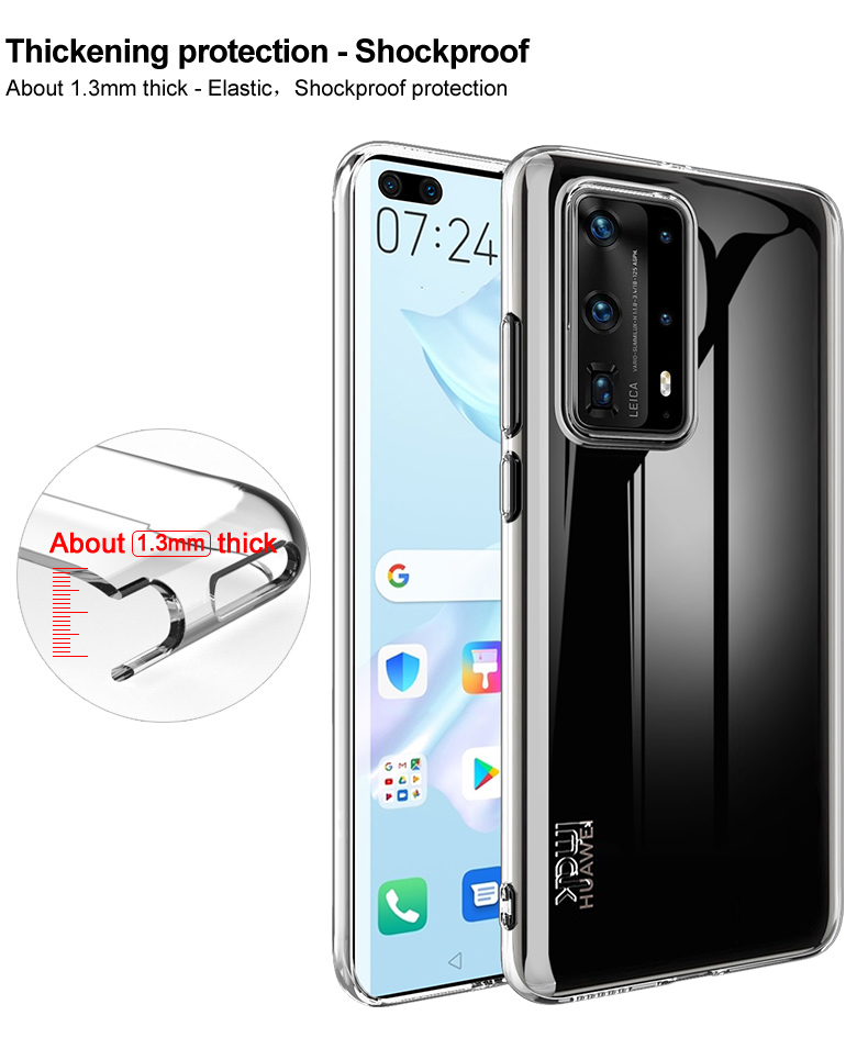 IMAK Ux-5-serie Transparent TPU Soft Phone Case Cover Für Huawei P40 Pro