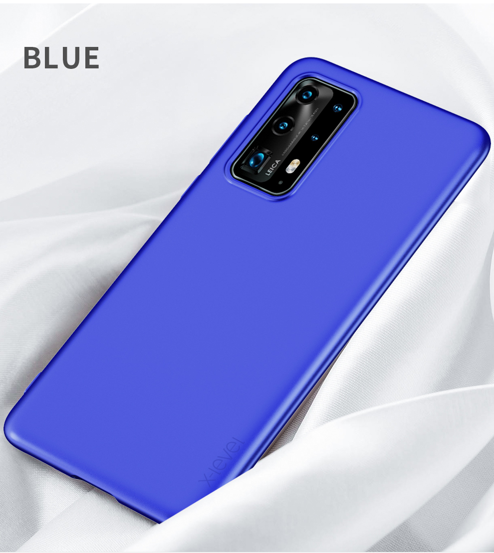 Couverture de Protection du Boîtier de Téléphone TPU Matte de Niveau x Couverture de Protection Pour Huawei P40 - le Noir