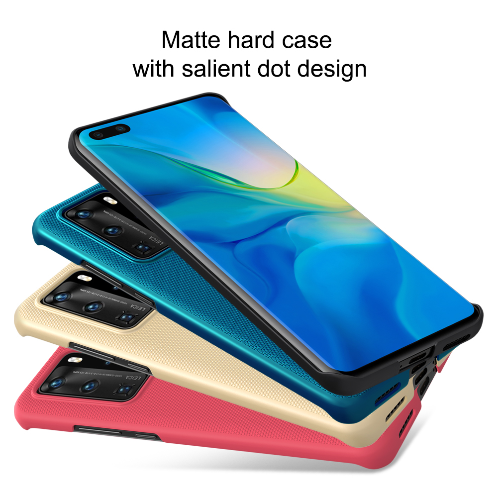 Super Frosted Shield Shield Shield Жесткий Пластиковый Корпус Для Huawei P40 Pro - Черный