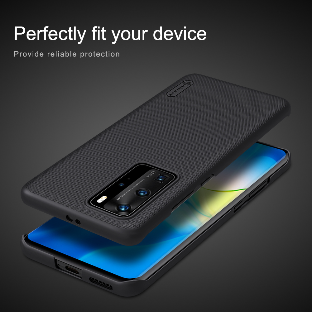 Super Frosted Shield Shield Shield Жесткий Пластиковый Корпус Для Huawei P40 Pro - Черный