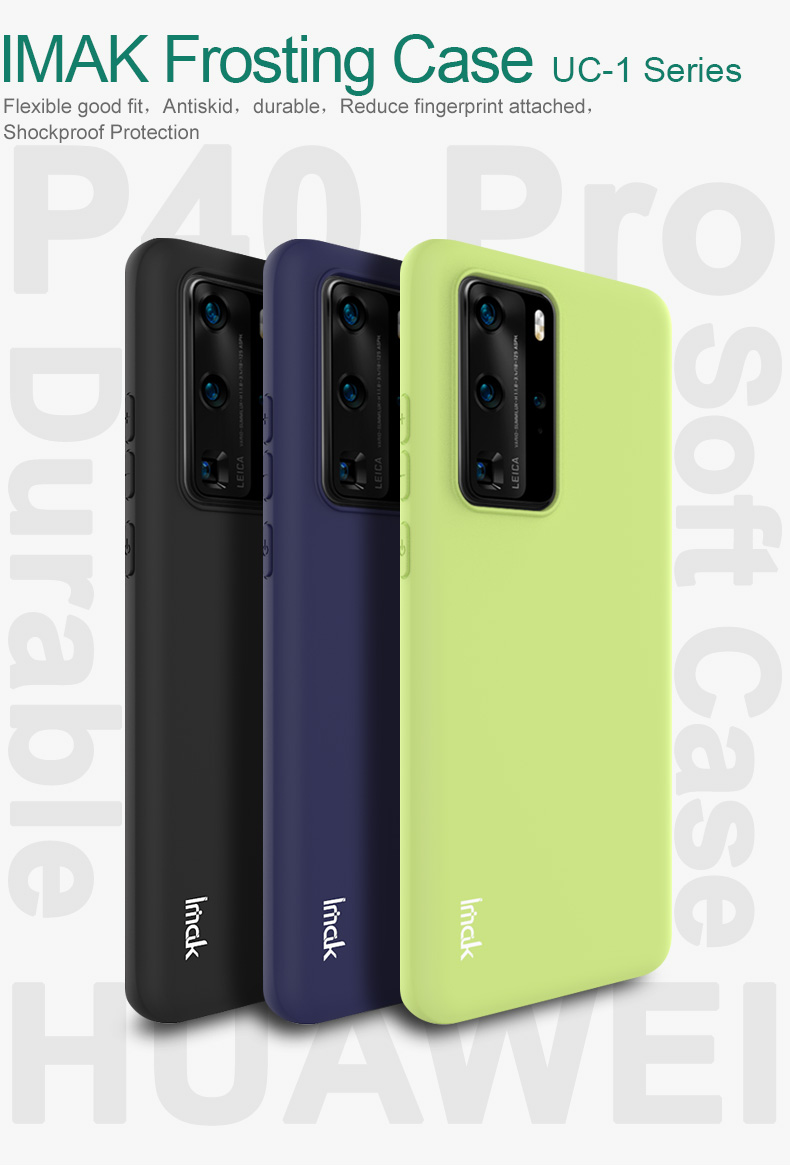 IMAK Uc-1-serie Matte TPU Soft Mobile Shell Für Huawei P40 Pro - Grün