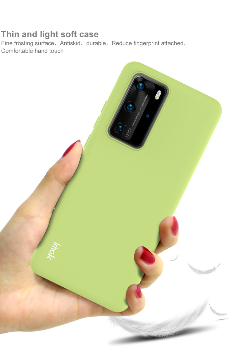 IMAK UC-1 Série Matte TPU Soft Mobile Tele Shell Para Huawei P40 Pro - Verde