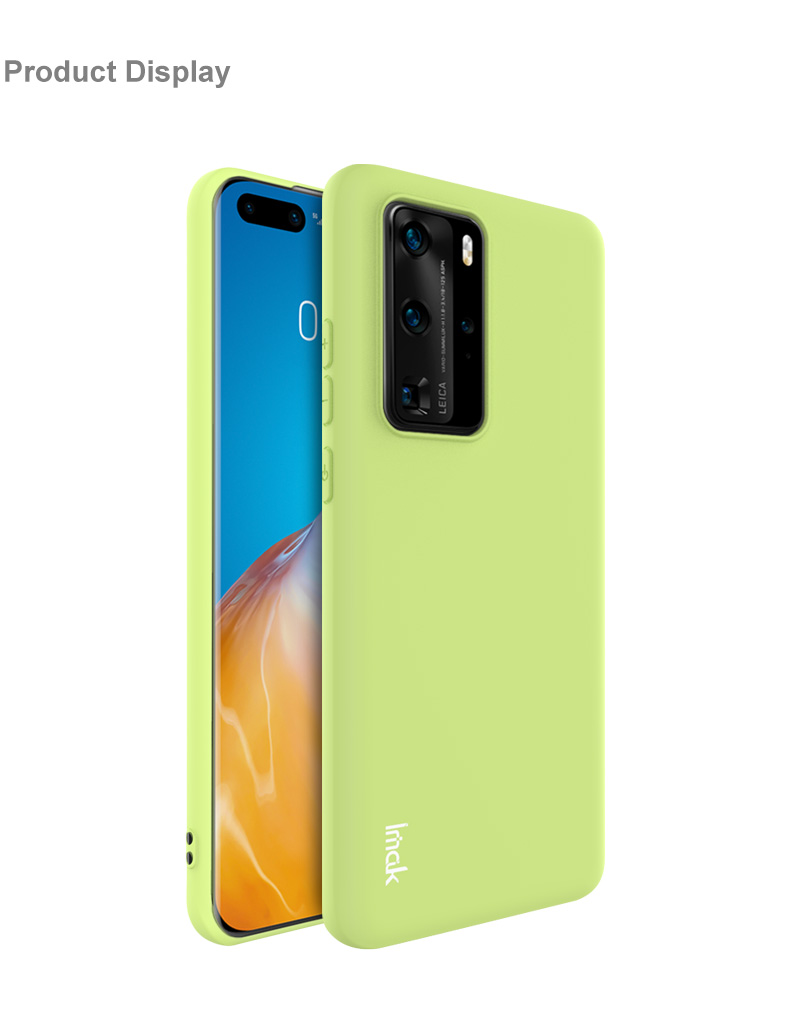 IMAK UC-1 Série Matte TPU Soft Mobile Tele Shell Para Huawei P40 Pro - Verde