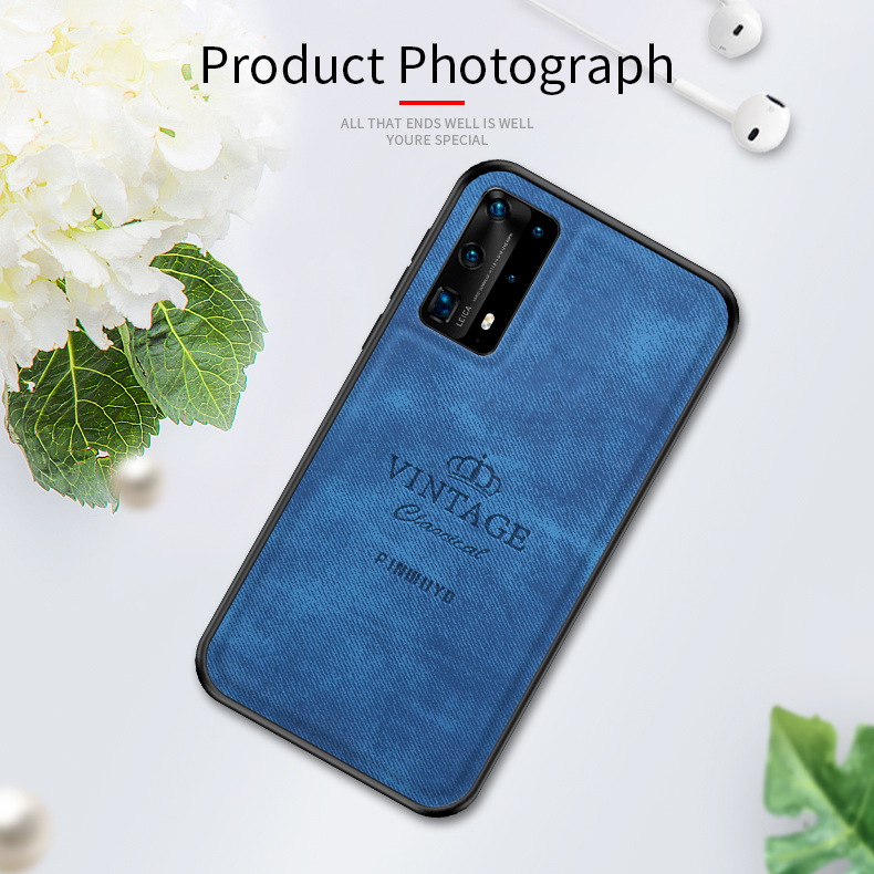 Pinwuyo Serie Onorevole Anti-Fall Hybrid Hybrid Back Shell Per Huawei P40 Pro / P40 Pro Plus - Nero