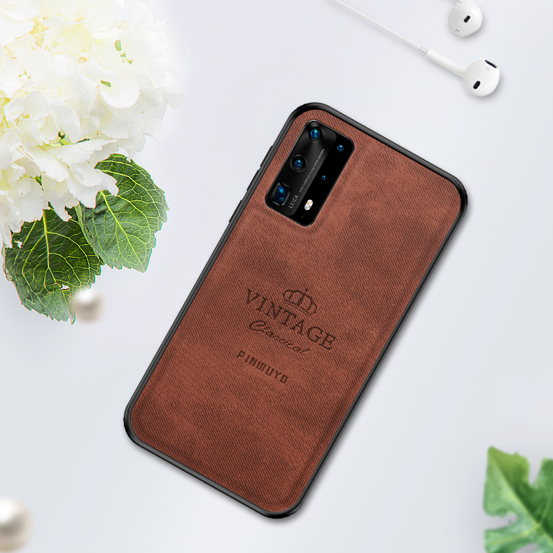 Pinwuyo Horneable Series Anti-Herbst-Hybrid-Back-Shell Für Huawei P40 Pro / P40 Pro Plus - Grau