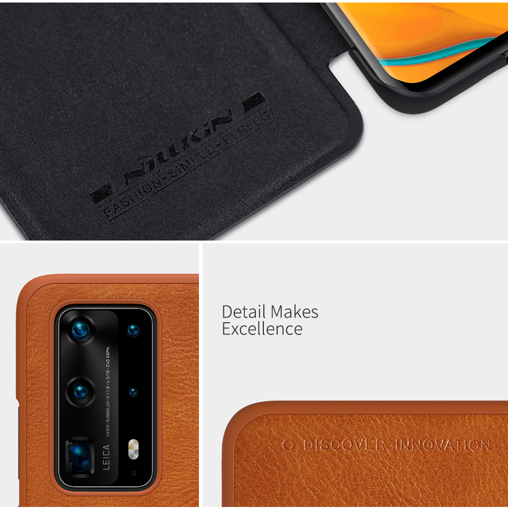 Nillkin Qin Series Leather Shell Для Huawei P40 Pro+ - Красный