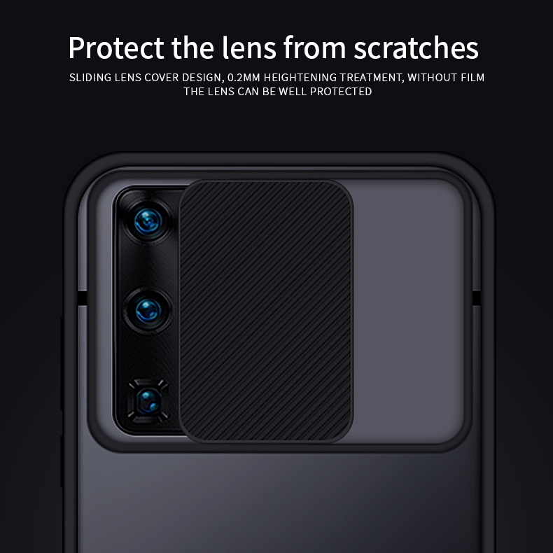 MOFI Xindun Series PC+TPU Affronta Shock Con Copertina di Scudo di Scorrimento Protettivo Per Lenti Per Huawei P40 Pro - Verde