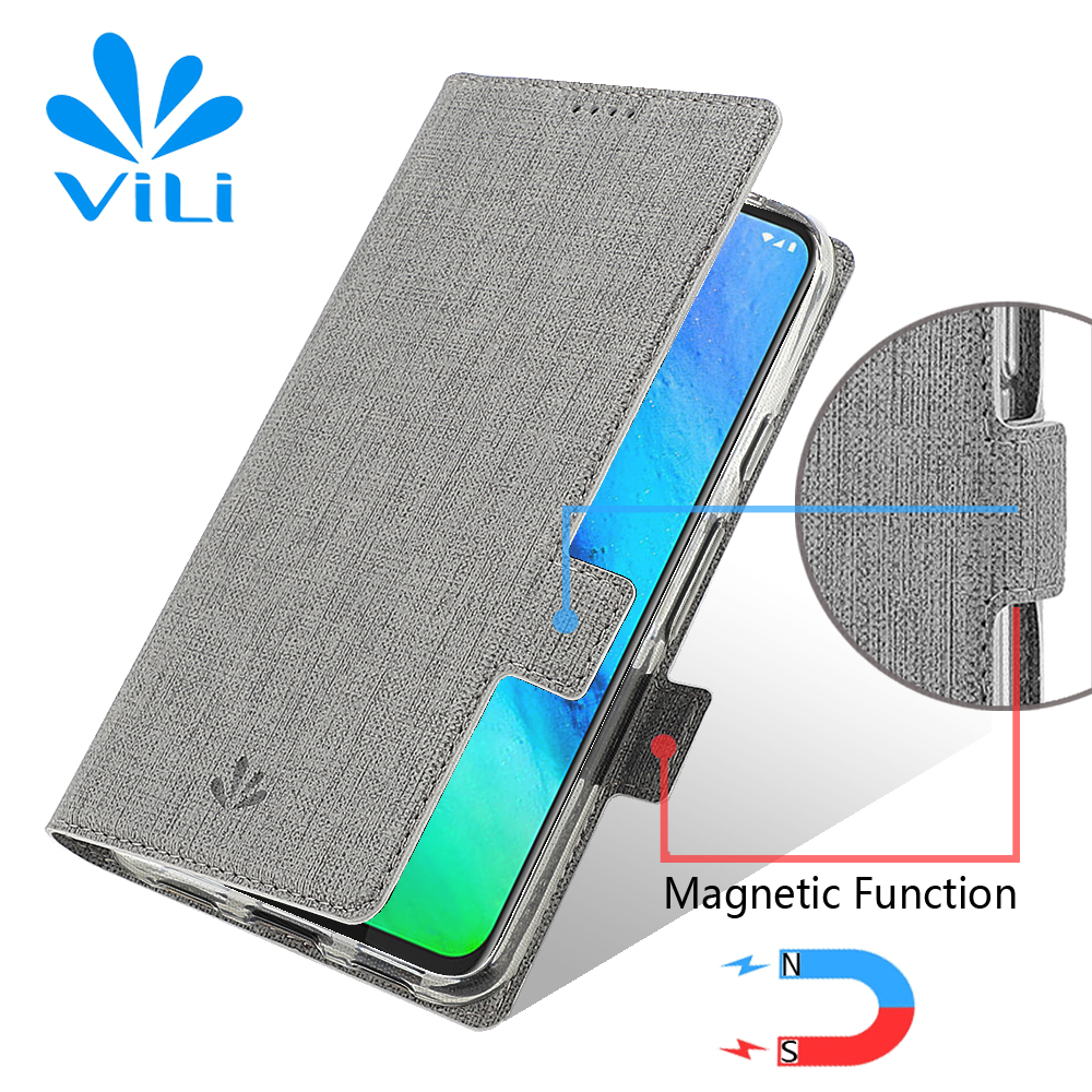 VILI DMK Cross Texture Double Magnetine Clasp Courture de Pautlet Courtlement Pour Huawei P40 Pro Plu - le Noir