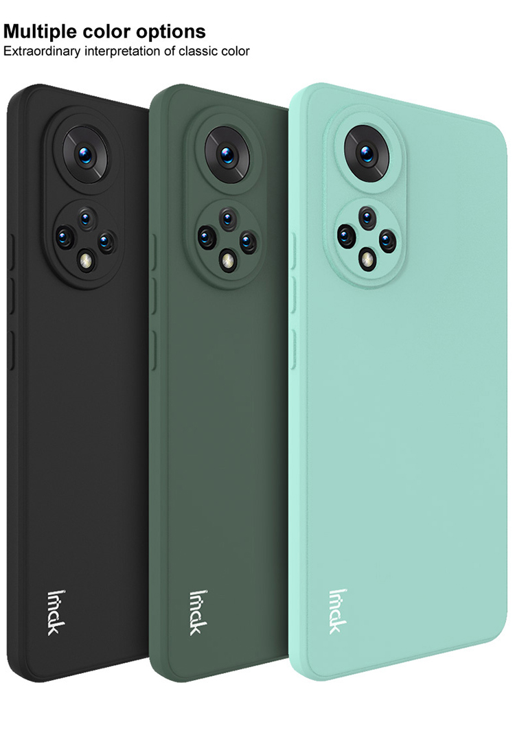 IMAK UC-4 Series Skin Feel Straight Frame Cell TPU Soft Case Para Honor 50 Pro / Huawei Nova 9 Pro - Midnight Green