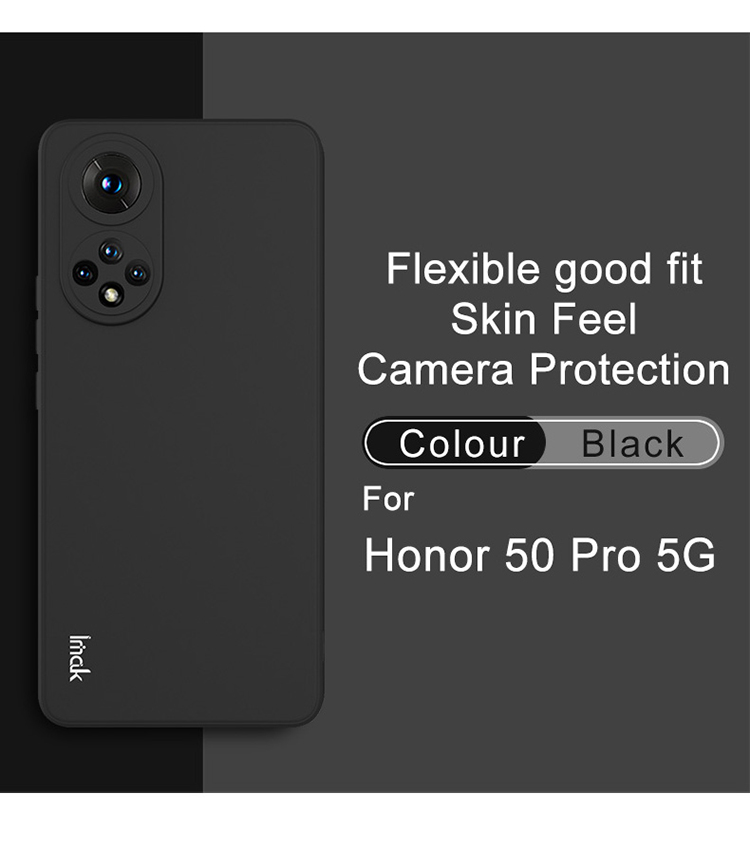 Serie IMAK UC-4 Skin Feel Drive Frame Cellulare TPU Morbida Custodia Per Honor 50 Pro / Huawei Nova 9 Pro - Midnight Green