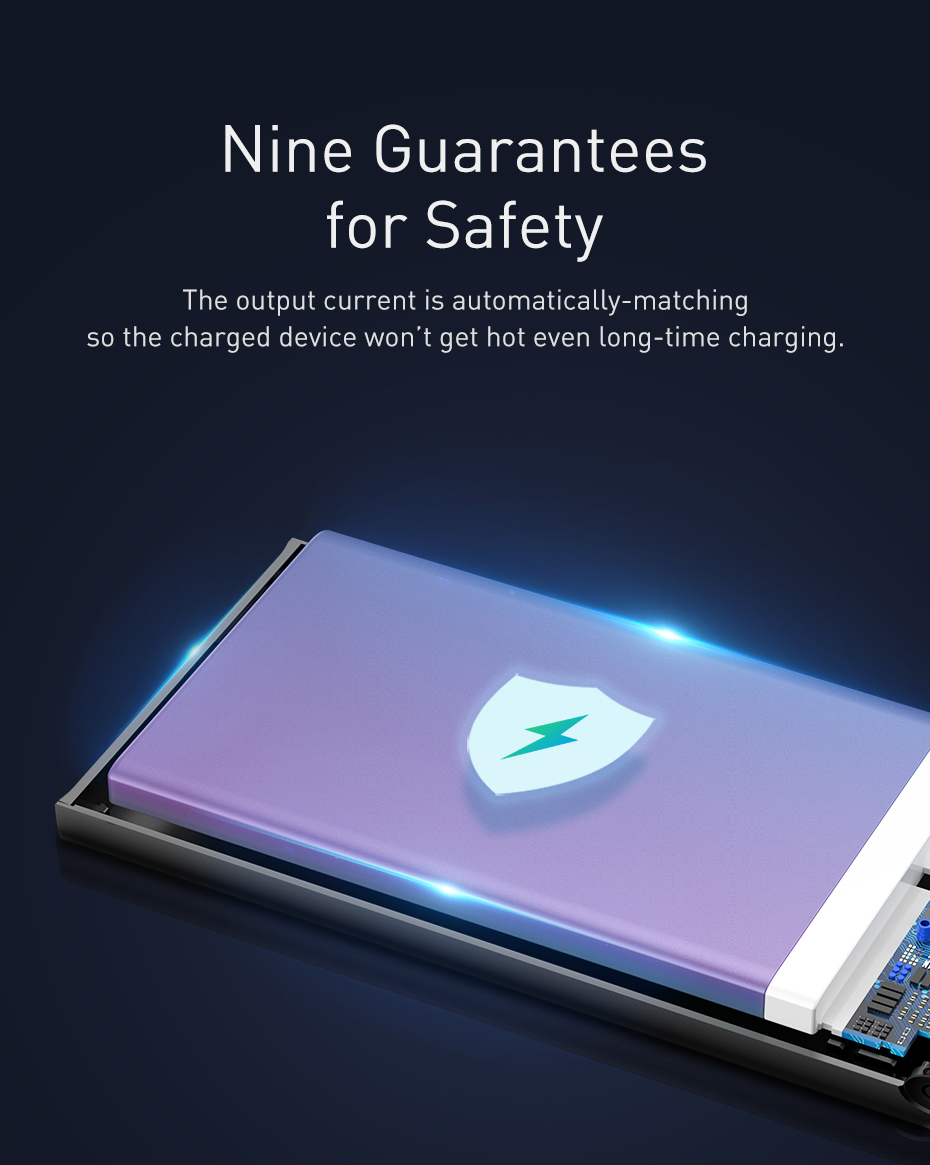 Повербанк металевий 22.5W 10000 mAH Baseus Adaman Metal Powerbank 2xUSB ⁇ 1xType-C Black PPADM10S Li-Pol Черный Металл Универсальная батарея Индикатор уровня заряда Lighting micro USB Type-C USBx2 От