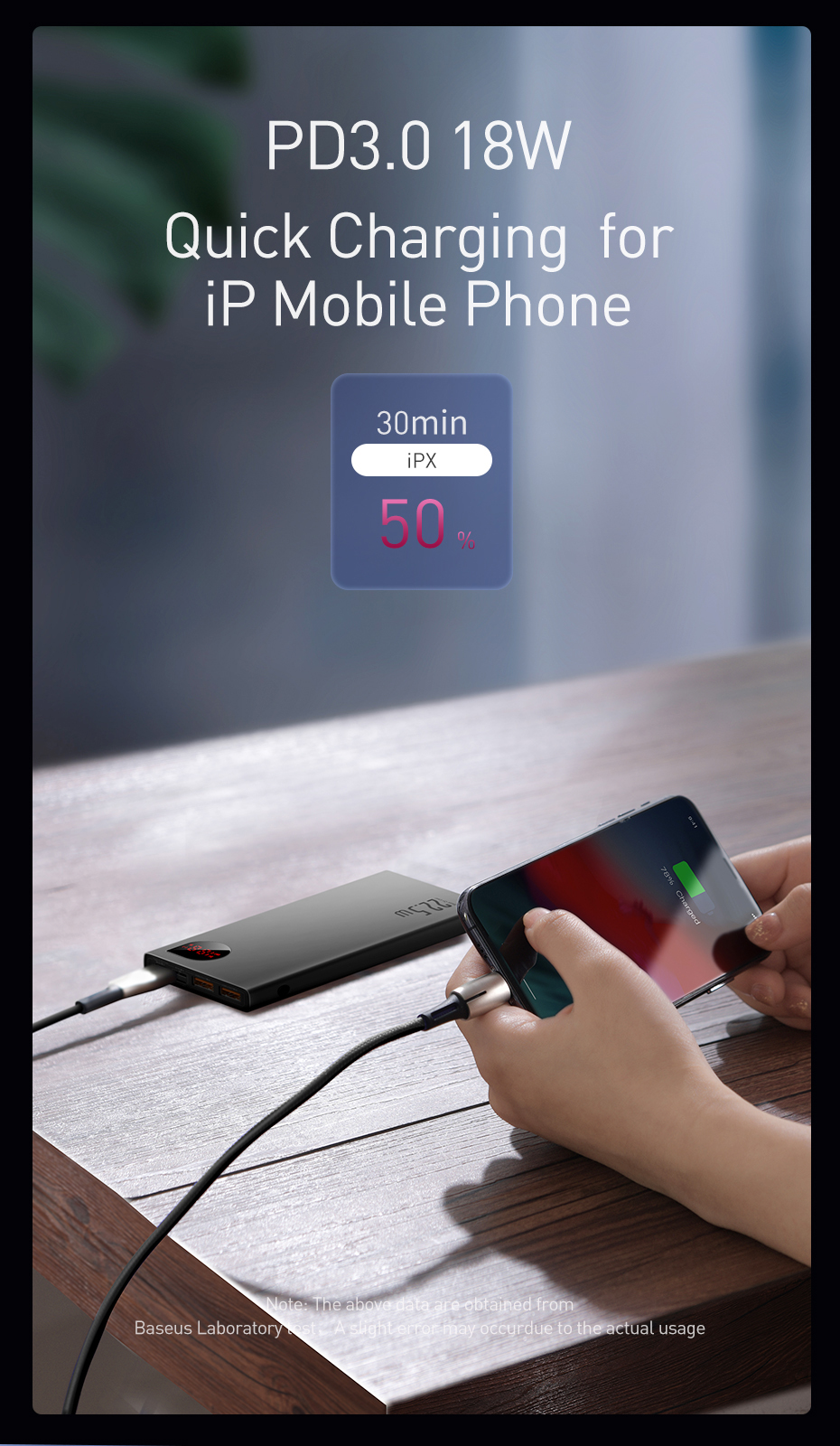 Повербанк металевий 22.5W 10000 mAH Baseus Adaman Metal Powerbank 2xUSB ⁇ 1xType-C Black PPADM10S