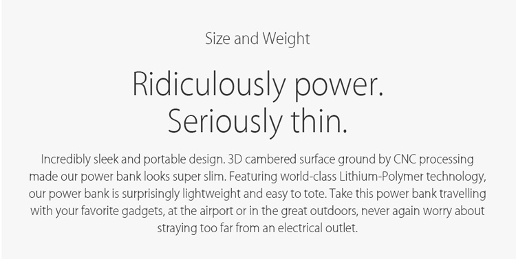 VINSIC Alien P11 12000mAh Ultrathin Mobile Power Bank Dual USB for iPhone iPad Samsung - Black-7