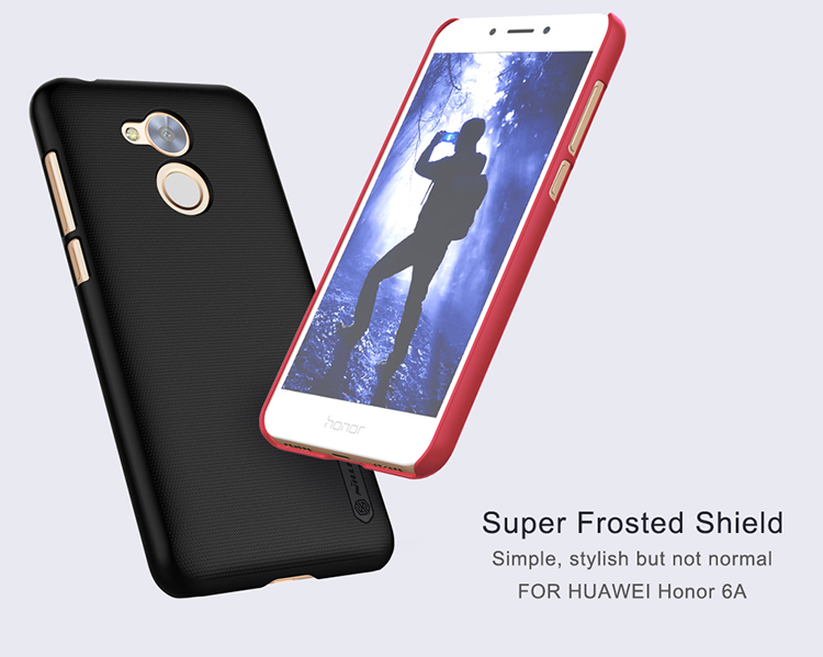 Nillkin Super Fosco Protetor De Plástico Hard De Volta Caso Para Huawei Honra 6A / Honor 5c Pro - Branco