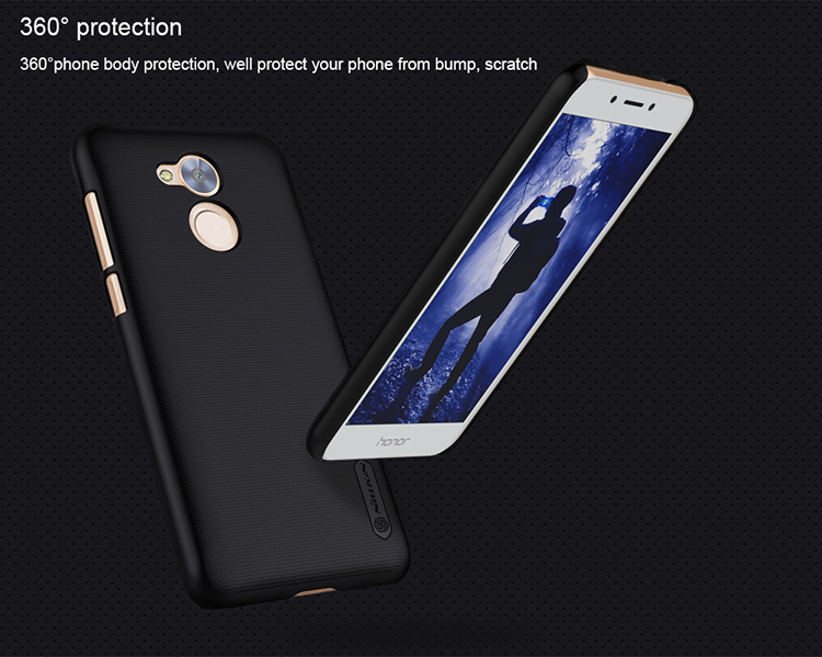 Nillkin Shield Super Frosted Shield Cubierta De Plástico Para Huawei Honor 6A / Honor 5C Pro - Oro