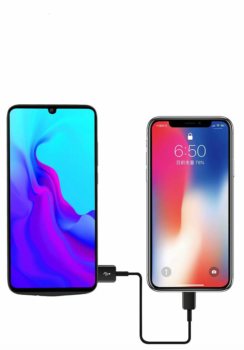 Coperchio di Caricabatterie di Backup a Tutto Avvolto da 5000mah Per Huawei P30 Pro - Nero