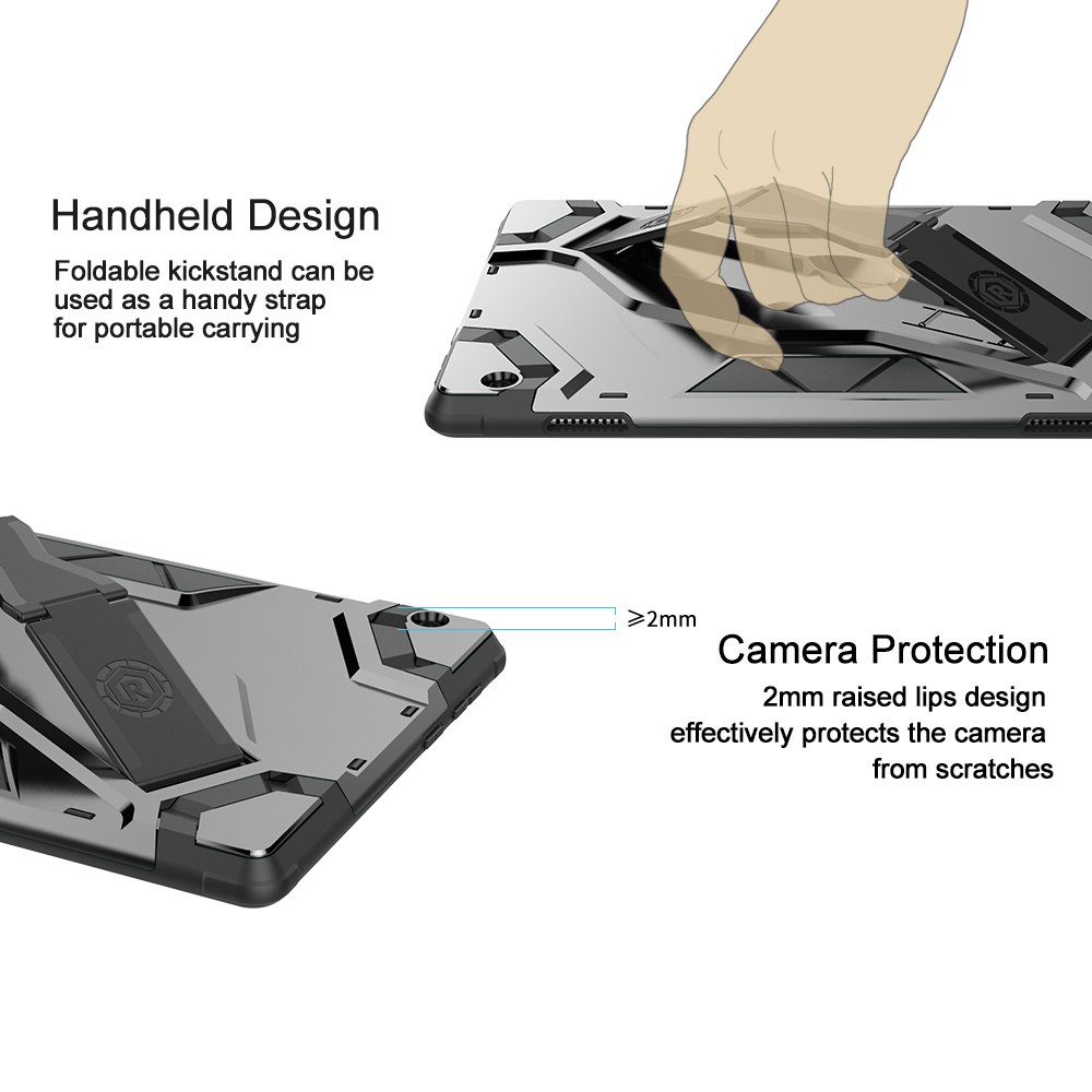 Пк+tpu Armour Shell с Подставкой Для Lenovo Tab M10 TB-X605F - Серый