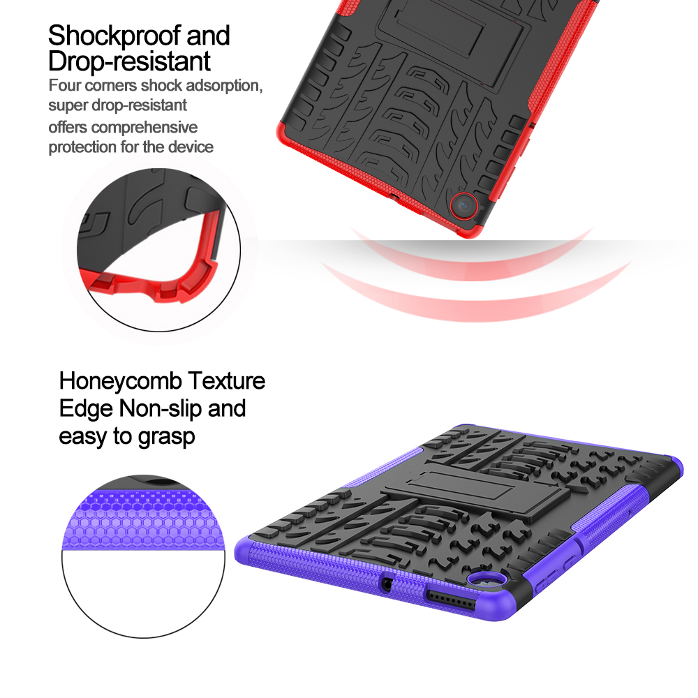 Cool Tire Pattern PC + TPU Табличный Клайс - Черный