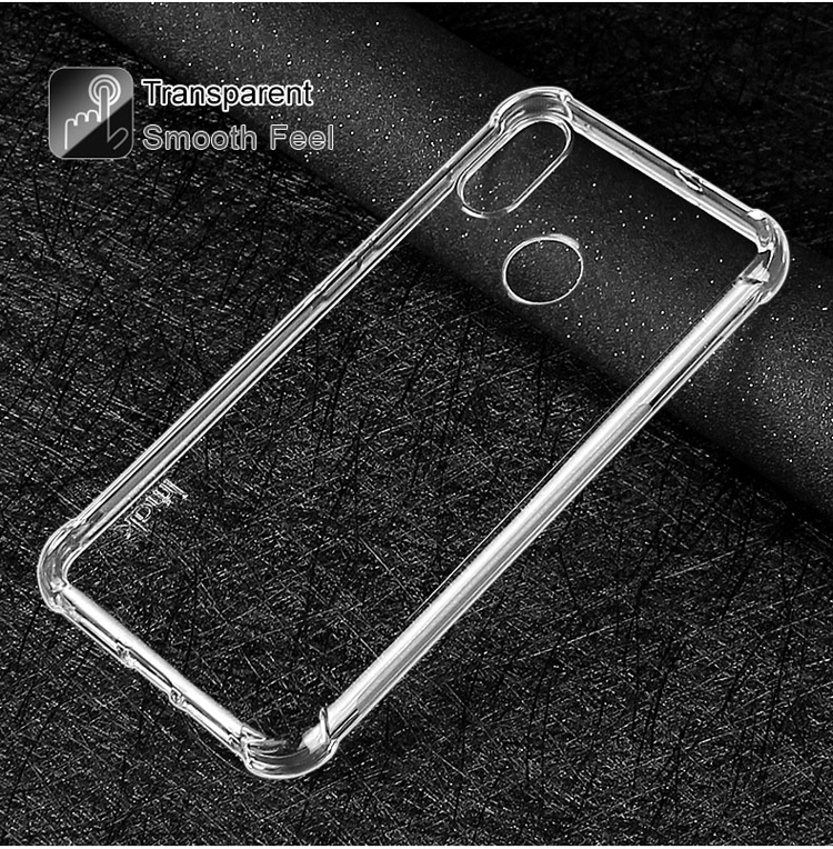 Skin Skin Feel Airbag Shock-shock TPU Mobile Shell Case + Film Per Schermo a Prova di Esplosione Per Xiaomi Mi 8 (6,21 Pollici) - Trasparente