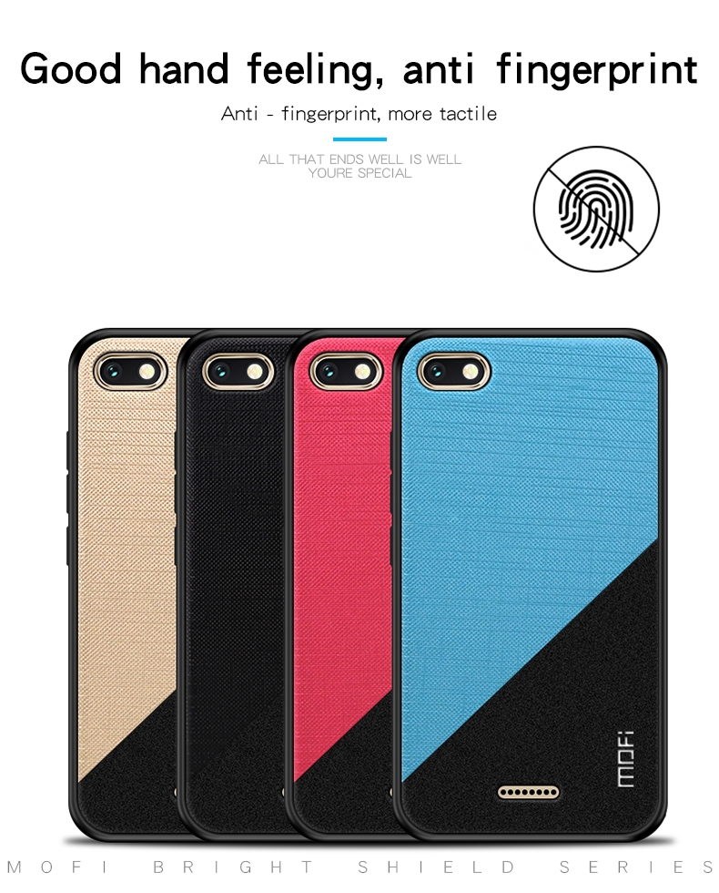 Mofi Bright Shield Series TPU + PC + Cloth Combo Cover Для Xiaomi Redmi 6a - Золото