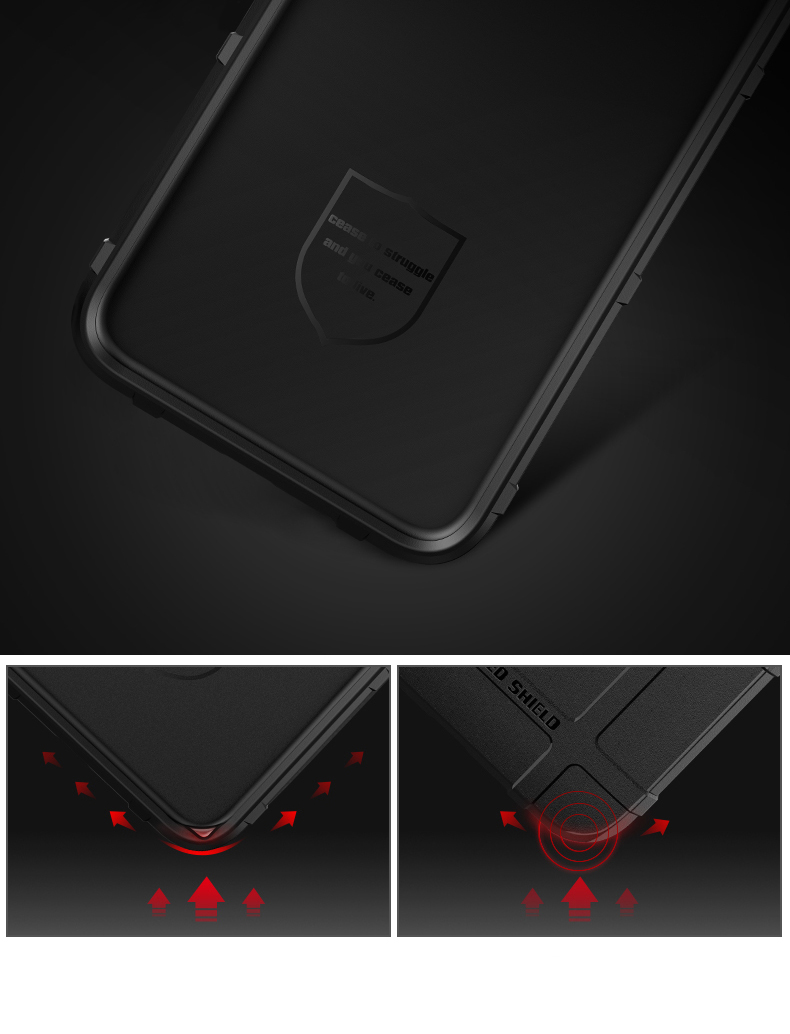 Textura De Cuadrícula Cuadrada Anti-shock Soft TPU Carcasa De Teléfono Celular Para Xiaomi Redmi Note 5 Pro (cámara Dual) / Nota Redmi 5 (China) - Negro