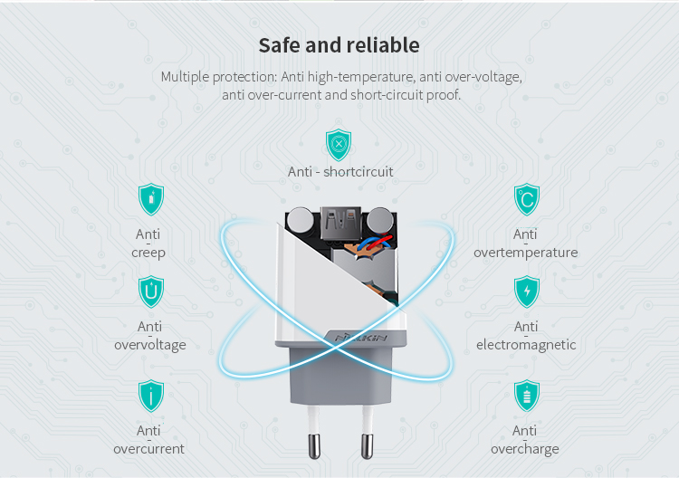 NILLKIN 12V 1.5A/2A/3A Quick Charge 3.0 Travel Adapter (CE/FCC/RoHS/DOE/ERP) - EU Plug-10