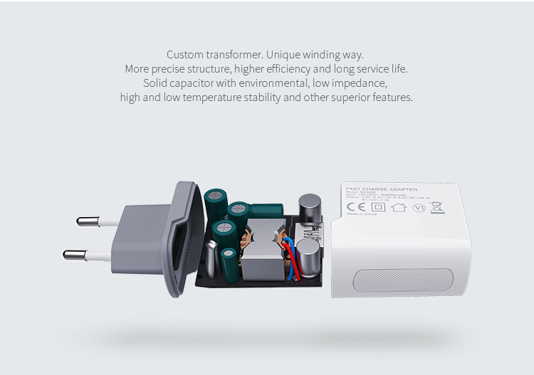 NILLKIN 12V 1.5A/2A/3A Quick Charge 3.0 Travel Adapter (CE/FCC/RoHS/DOE/ERP) - EU Plug-11