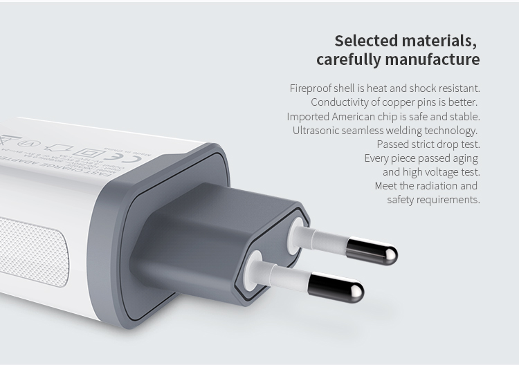 NILLKIN 12V 1.5A/2A/3A Quick Charge 3.0 Travel Adapter (CE/FCC/RoHS/DOE/ERP) - EU Plug-14