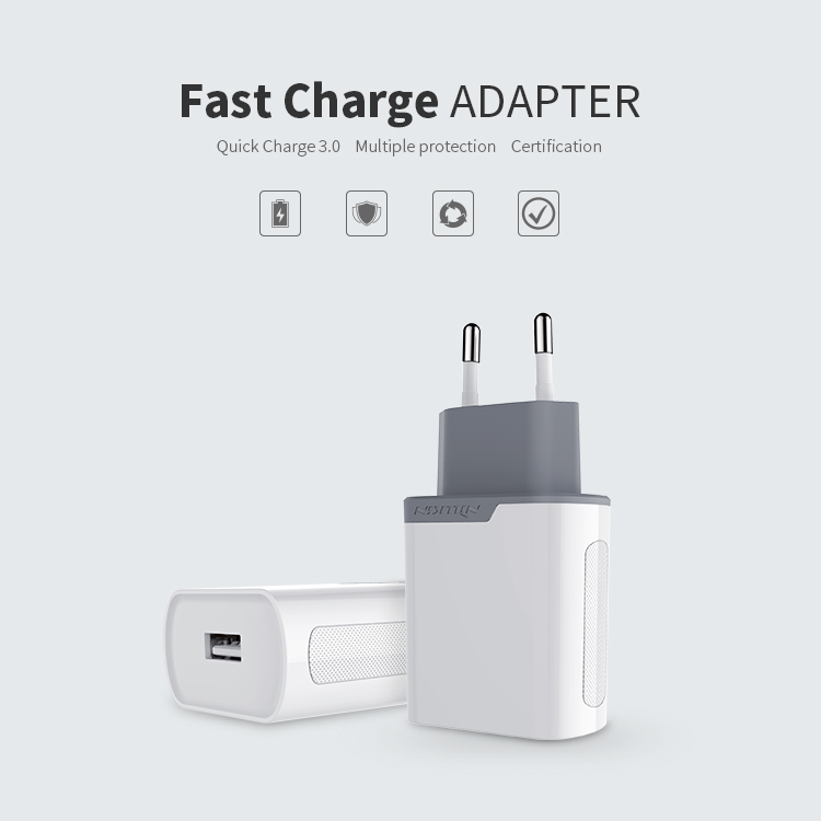 NILLKIN 12V 1.5A/2A/3A Quick Charge 3.0 Travel Adapter (CE/FCC/RoHS/DOE/ERP) - EU Plug-1
