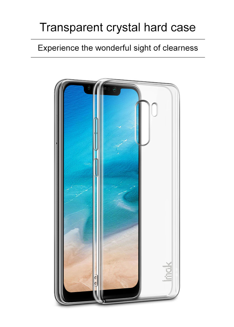 Imak Crystal Case II Pro + Case PC Résistant Aux Rayures Pour le Pocophone Xiaomi F1 / Poco F1 en Inde