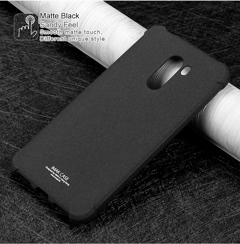 Skin Imak Feel Anti-drop TPU Shell + Film Per Schermo a Prova di Esplosione Per Xiaomi Pocophone F1 / Poco F1 (India) - Trasparente