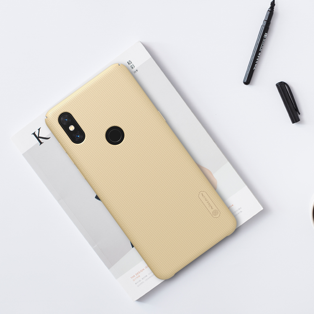 Nillkin Super Frosted Shield Hard PC Back Handyabdeckung Für Xiaomi Mi Mix 3 / Mischen Sie 3 5g - Gold